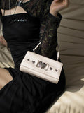 Crocodile Pattern Small Square Shoulder Bag Women Clutch Purse Crossbody