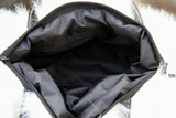 Temperament Lady Bag Durable PU Leather Faux Fur Handbag
