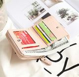 Prati's Women's Short Wallet Multi-function Folding Zero Wallet
