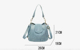 Denim Bucket Bag for Women Shoulder Crossbody Big Totes