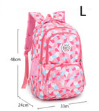 Girls Waterproof Lightweight School Backpack