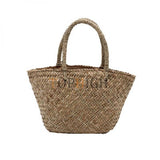 Women's Straw Hand Bag Large Shoulder Tote Bag Bucket Summer Bags Tassel