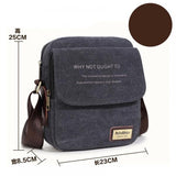 Men Canvas Messenger Bag Vintage Shoulder Bags High Casual Small Bags