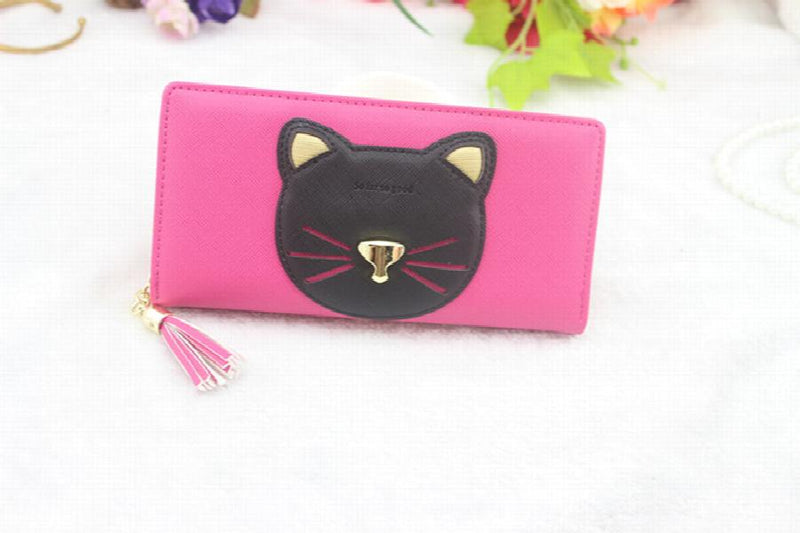 Cartoon Cat Women's Long Wallet Handbag Purse