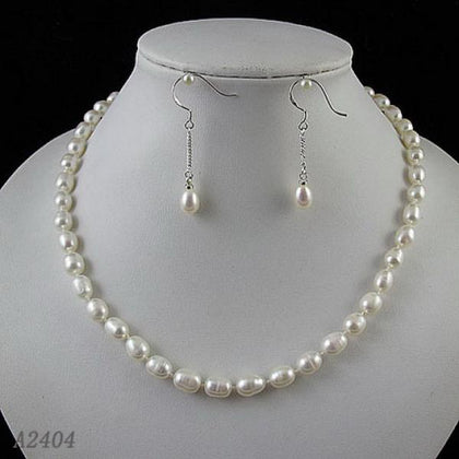 Freshwater Cultured Pearl Choker Necklace Set