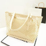 Clear PVC Beach Shoulder Bag Transparent Jelly Crossbody Sac Waterproof Candy