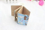 Women's Short Three-Fold Wallet - Animal Print
