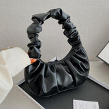 Summer Pleated Handlebags Cloud Bags Armpit Bag