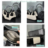 Canvas Stitching Women's Shoulder Bag Large Capacity Tote Handbag
