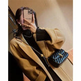Xiaoxiangfeng Lingge Chain Bag Women's Satchel Single Shoulder Messenger Bag