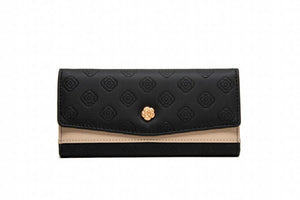 Pritti Women's Long Wallet with Zipper Buckle Embossed Design