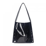 Vintage Female Large Capacity Ladies Shopping Bag - Patent Leather