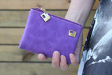 Frosted Double Zipper Short Wallet for Women