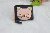 Cat Cartoon Zipper Wallet Women's Purse