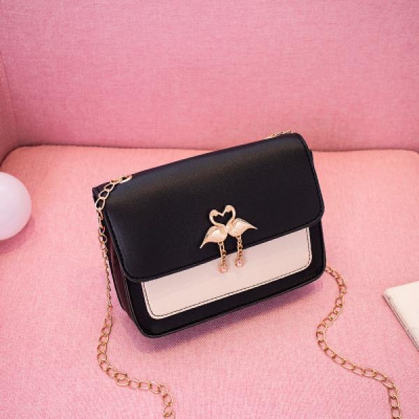 Women Chain Small Bag Female Patchwork Small Square Bag Girl Shoulder Bag
