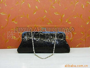 Aluminum Sheet Handbag Evening Makeup Bag