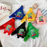 Cartoon Dinosaur Crossbody Bag for Kids, Girl Shoulder Handbag