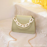 Crocodile Pattern Female Handbag Small Square Bag for Women