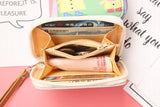 Women's Sailor-Moon Leather Short Zip Wallet Coin Card Holder