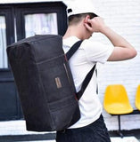 U-shaped Open Canvas Hand Luggage Bag Large Male Shoulder Travel Long Bag