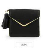 Women's Short Wallet Three-Fold Buckle Purse