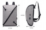 Men's Shoulder Bag USB Charging Backpack Large Capacity School Bag