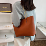 Women's Multi-function PU Leather Handbag with Big Pockets