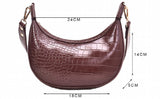 Crocodile Messenger Shoulder Female Handbag Crossbody Girl Bag