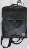 Vintage PU Leather Backpack Student School Bag