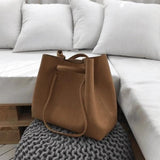Vintage Nubuck Leather Women's Handbag Messenger Bag Casual Big Top-Handle Bag