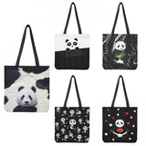 Chinese Giant Panda Reusable Bulk Shopping Bag Double Sided Print