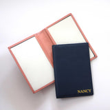 Engrave Letters Leather Passport Cover Name Soft Cowhide Travel Passport Holder