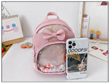 PU Children's Leather School Bags Kids Student Backpacks Toddler Kindergarten
