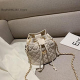 Retro Bucket Bag Chain Embroidered Shoulder Bag