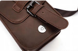 Men's Waist Bag PU Leather Multi-function Chest Bag