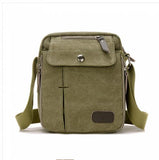 Casual Small Messenger Bag Canvas Shoulder Bag Outdoor Travel Bag