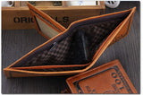 Vintage Men Wallets Bifold Short Wallet PU Leather ID Credit Card Holder