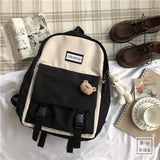Harajuku Travel Canvas Laptop Backpack Schoolbag Women Mochila Bagpack