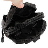 Men Waist Pack Running Travel Belt Bag Zipper Closure Military Hip Purse