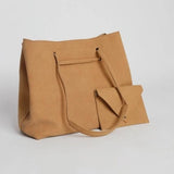 Vintage Nubuck Leather Women's Handbag Messenger Bag Casual Big Top-Handle Bag