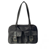 Large Capacity Women's Shoulder Bag Double Pockets Casual Tote Bags