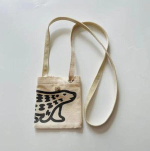 2023ss HUMAN Good Bag Men 1:1 Human Polar Bear Women Canvas One Shoulder Messeng