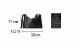 PU Leather Women Shoulder Bag Large Capacity Wide Strap Female Crossbody Bag