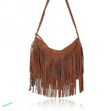 Hot Women Tassel Shoulder Bag Cross Body Suede Fringe Messenger Handbag