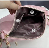 High Tassel Leather Bags For Women Vintage Messenger Shoulder Bags