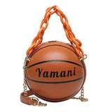 Basketball Football Crossbody Bags Women Acrylic Chains Bag