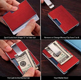 Carbon Fiber Metal Wallet with Money Clip