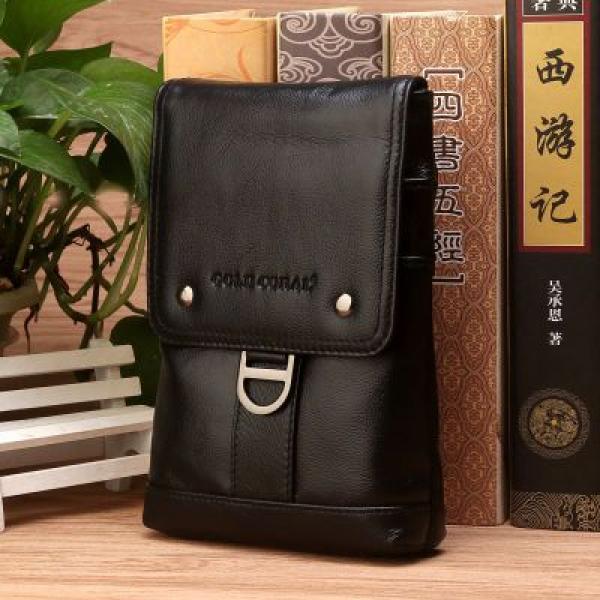 CORAL Waist Belt bags for men Leather Casual Phone Bag Waist Packs Fanny Pack