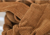 Teenager Winter Oversized Corduroy Soft Drawstring Pouch Bag