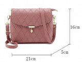 Pink Quilted Cross Shoulder Bag for Women